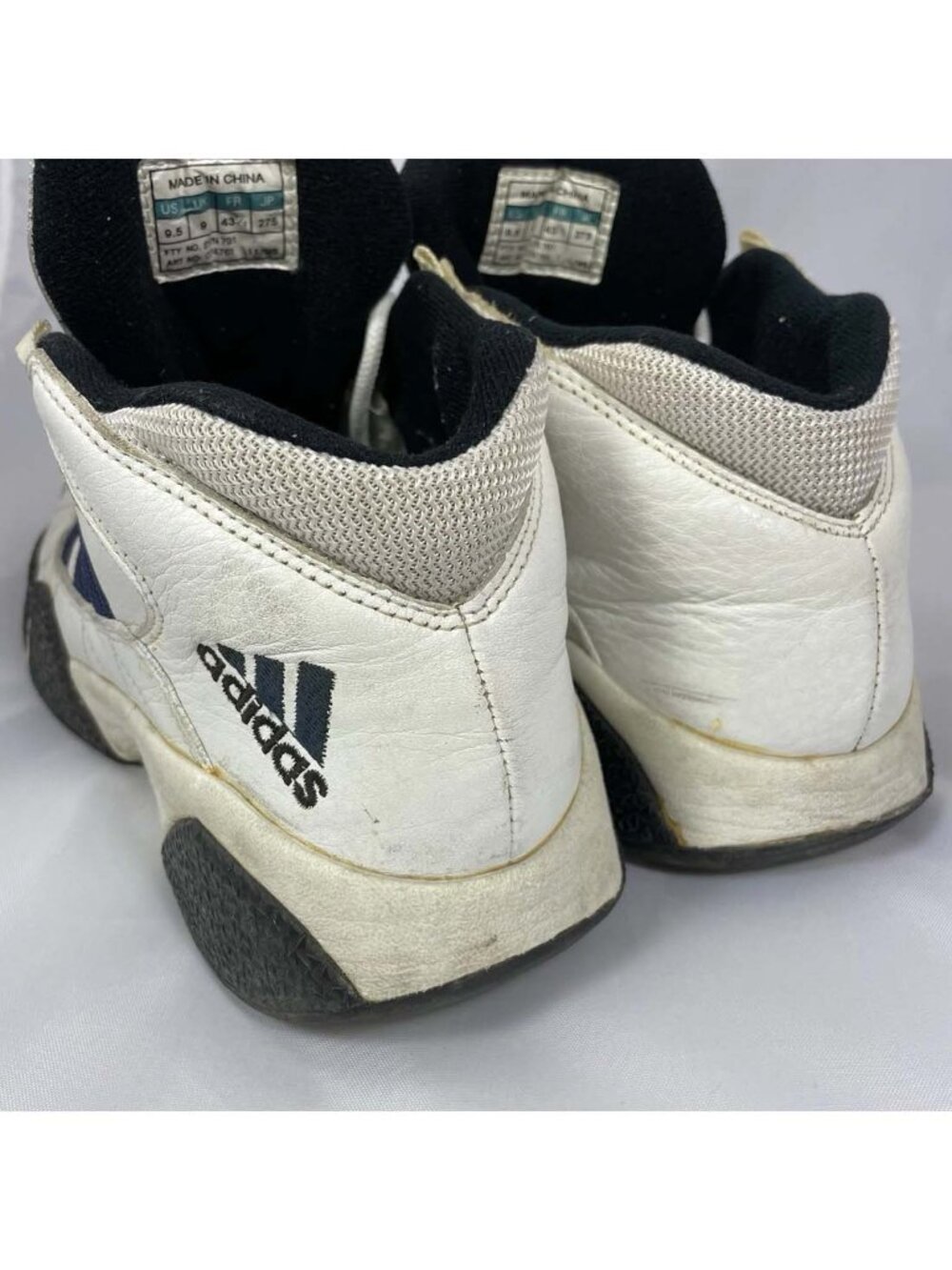 Men's 9.5 - Vintage 90s Adidas Ratball Mid 1995 Basketball Rose - Picture 5 of 10